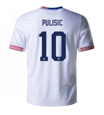 Forenede Stater Christian Pulisic #10 Replika Hjemmebanetrøje Copa America 2024 Kortærmet
